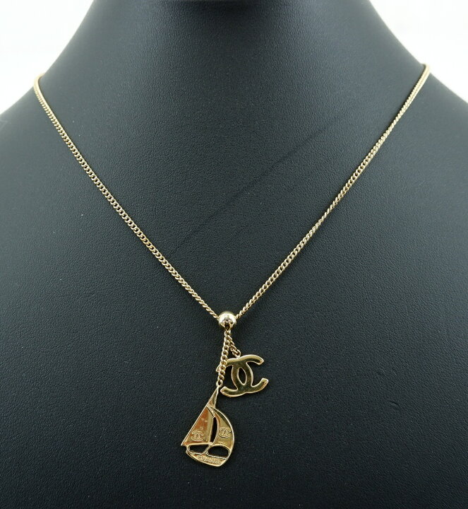 楽天市場】CHANEL A19007 ヨットモチーフ ネックレス シャネル 