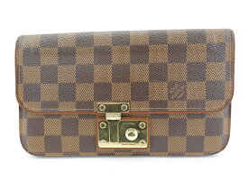 LOUIS VUITTON N63171 ポルトフォイユ・アスコット ルイ・ヴィトン ダミエ 長財布 ウォレット ボタンロック JSB鑑定済み