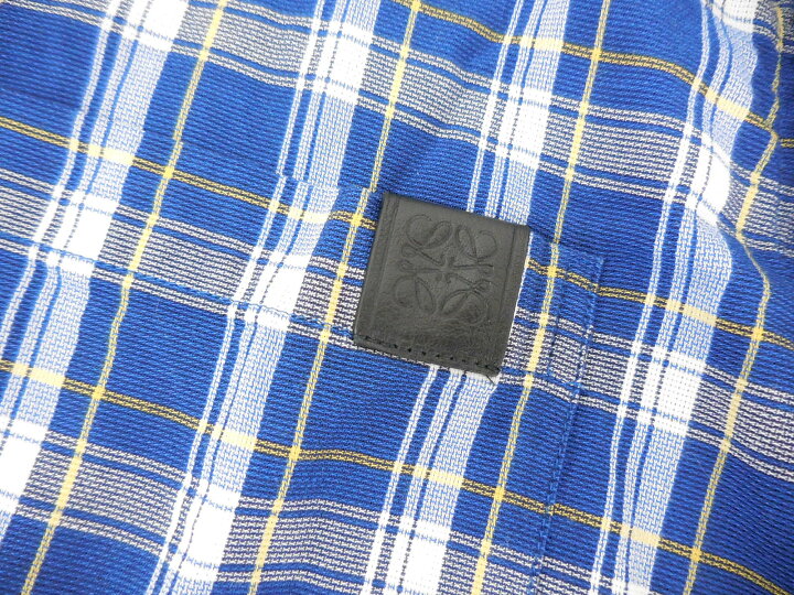 楽天市場】【最終値下げ】LOEWE 22AW L/S FLEECE BACK CHECK SHIRT 