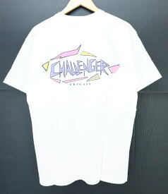 【値下げしました】CHALLENGER 21SS S/S SHARK LOGO Tee size：L チャレンジャー ロゴ プリント 半袖Tシャツ ホワイト CLG-TS 021-003 Made in Japan