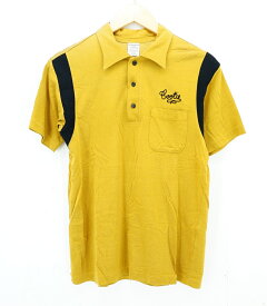 COOTIE PRODUCTIONS S/S BOWLING POLO SHIRT size：M クーティープロダクションズ ボウリング ポロシャツ 半袖シャツ 刺繍 イエロー Made in Japan