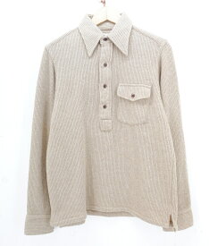 South2West8 L/S KNIT POLO SHIRT size：S サウスツーウエストエイト 長袖 ニット ポロシャツ セーター ベージュ ネペンテス Made in Japan
