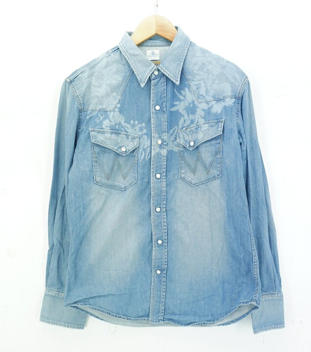 楽天市場】Wrangler × Ron herman L/S DENIM WESTERN SHIRT size：M 