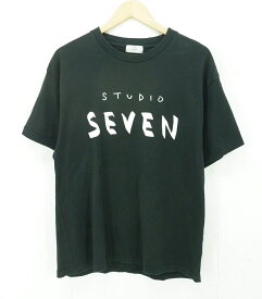 STUDIO SEVEN S/S PRINT Tee size：XL スタジオセブン プリント 半袖Tシャツ ブラック 70863691 Made in Japan