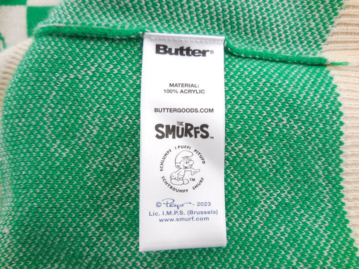 楽天市場】BUTTER GOODS × THE SMURFS KNIT VEST size：L バターグッズ 