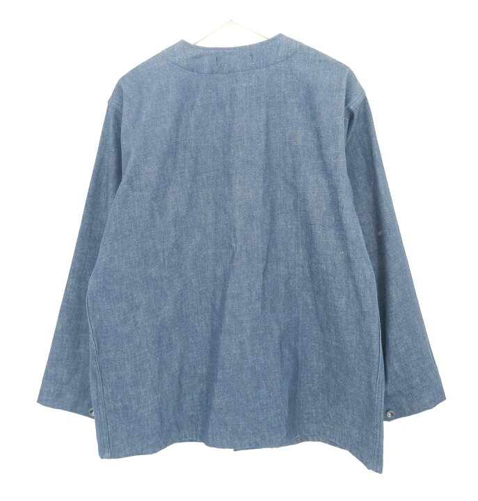 楽天市場】ENGINEERED GARMENTS WORKADAY NO COLLAR DENIM JACKET size 