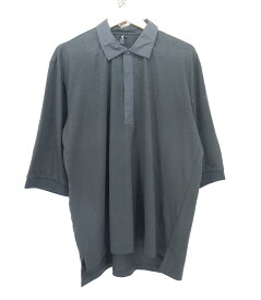 POUTNIK MONK SHIRT size：L ポートニック 5分袖 ポロシャツ ブラック Made in Japan