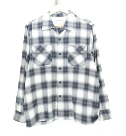 THE GOOD OVERALLS L/S OMBRE SHIRT size：40 ザグッドオーバーオールズ オンブレチェックシャツ オープンカラーシャツ 長袖シャツ ボタンシャツ ブラック