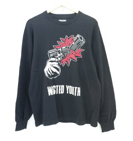 Wasted Youth JACQUARD KNIT size：XL ウェイステッドユース ジャガード ニット ブラック WY28CS002