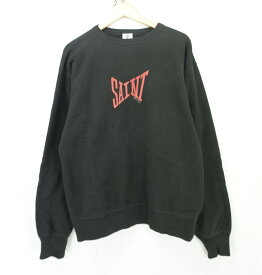 SAINT MICHAEL 21SS CREW SWEAT LOGO size：L セントマイケル クルー ロゴ スウェット トレーナー ブラック SM-S21-0000-017 Made in Japan