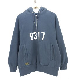 WTAPS 17SS DESIGN HOODED SWEAT SHIRT size：M ダブルタップス ハーフジップ スウェット フーディー パーカー ネイビー 171ATDT-CSM18 Made in Japan