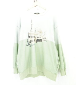 UNDERCOVER 21SS PRINT SWEAT size：3 アンダーカバー パネルプリント スウェット トレーナー グリーン UC1B4804-1 Made in Japan