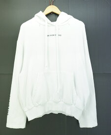 IH NOM UH NIT BOWIE FLASH HOODIE size：XS イン・ノミネイト フーディー パーカー ダメージ加工 ホワイト