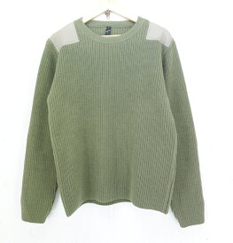 wjk NEO COMMANDO SWEATER size：L ダブルジェイケー パッチ ミリタリー ニット カーキ 6314 kw61e Made in Japan