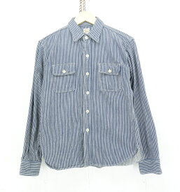 DELUXEWARE L/S HICKORY NEL SHIRT size：M デラックスウエア ヒッコリー ヘビーネルシャツ 長袖シャツ ボタンシャツ Made in Japan