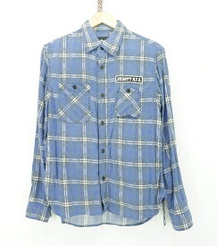 Schott L/S NEL SHIRT size：M ショット ネルシャツ チェックシャツ 長袖シャツ ボタンシャツ ブルー 3125052 上野商会
