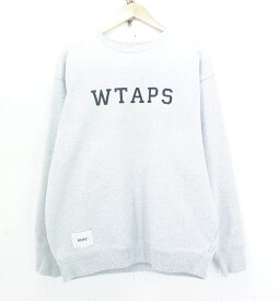 WTAPS 25SS ACADEMY SWEATER size：M ダブルタップス アカデミー ロゴ プリント スウェット トレーナー グレー 251ATDT-CSM03 Made in Japan