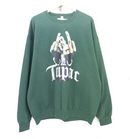 WACKO MARIA × 2PAC 23SS CREW NECK SWEAT SHIRT size：XL ワコマリア ツーパック コラボ クルーネック スウェット シャツ グリーン TUPAC-WM-SS04