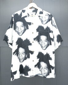 WACKO MARIA × JEAN-MICHEL BASQUIAT 23SS S/S HAWAIIAN SHIRT size：L ワコマリア ジャン＝ミシェル・バスキア コラボ ハワイアンシャツ アロハシャツ オープンカラーシャツ 半袖シャツ ホワイト BASQUIAT-WM-HI12 Made in Japan