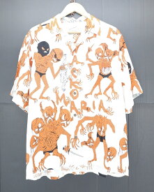 WACKO MARIA × NECK FACE 24SS S/S HAWAIIAN SHIRT (TYPE-4) size：L ワコマリア ネックフェイス コラボ ハワイアンシャツ アロハシャツ オープンカラーシャツ 半袖シャツ ホワイト NECKFACE-WM-HI18 Made in Japan