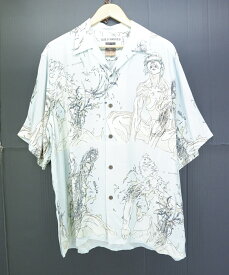 WACKO MARIA 23SS S/S GHOST IN THE SHELL HAWAIIAN SHIRT (TYPE-5) size：L ワコマリア 攻殻機動隊 コラボ ハワイアンシャツ アロハシャツ オープンカラーシャツ 半袖シャツ ライトブルー GITS-WM-HI05 Made in Japan