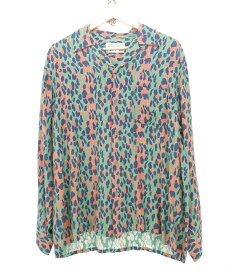 WACKO MARIA 21SS L/S HAWAIIAN SHIRT (TYPE-2) size：L ワコマリア ハワイアンシャツ アロハシャツ オープンカラーシャツ 長袖シャツ レオパード グリーン 21SSE-WMS-HI08 Made in Japan