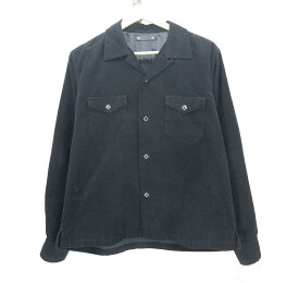 MINEDENIM L/S NARROW CORDUROY WESTERN OPEN COLLAR SHIRT size：1 マインデニム ナロー コーデュロイ ウエスタン オープンカラーシャツ 長袖シャツ ボタンシャツ ブラック 2508-5001 Made in Japan