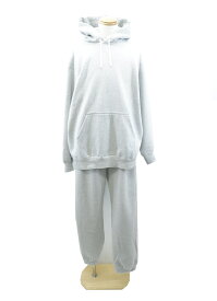【更に値下げ】NEVVER SWEAT HOODIE PANTS SET UP size：XXL ニューアー スウェット フーディー パーカー パンツ セットアップ グレー Made in Japan