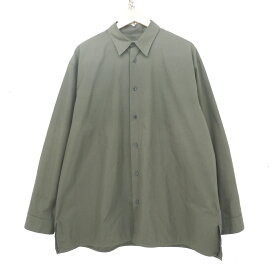nonnotte 25AW L/S OVERSIZED SHIRT size：5 ノノット オーバーサイズド シャツ 長袖シャツ ボタンシャツ カーキ N-25A-007 Made in Japan