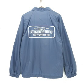 【最終値下げ】NEIGHBORHOOD 22SS WINDBREAKER COACH JACKET size：M ネイバーフッド ウィンドブレーカー コーチジャケット ナイロンジャケット アウター ネイビー 221TSNH-JKM01