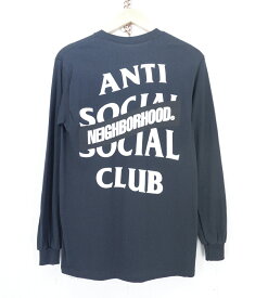 NEIGHBORHOOD × ANTI SOCIAL SOCIAL CLUB 20AW L/S ASSC-1 C-Tee size：S ネイバーフッド アンチソーシャルソーシャルクラブ コラボ 長袖Tシャツ ロンT ブラック 202GEASN-LTM01S