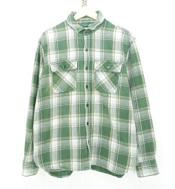 NEIGHBORHOOD 20AW L/S CABELLA SHIRT size：L ネイバーフッド ネルシャツ チェックシャツ 長袖シャツ ボタンシャツ グリーン 202ARNH-SHM02 Made in Japan