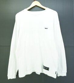NEIGHBORHOOD 25AW L/S WAFFLE CREWNECK Tee size：M ネイバーフッド ワッフル クルーネック 長袖Tシャツ ロンT ホワイト 252FPNH-CSM12 Made in Japan