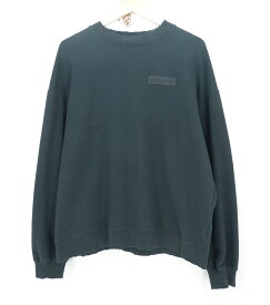 LGN LOUIS GABRIEL NOUCHI PULLOVER SWEAT size：M ルイ・ガブリエル・ヌイッチ プルオーバー スウェット トレーナー ダメージ加工 ブラック