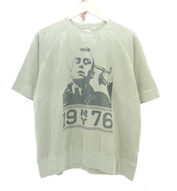 TOYS McCOY S/S TAXI DRIVER 19"NY"76 SWEAT SHIRT size：40 トイズマッコイ タクシー・ドライバー 19"NY"76 プリント 半袖 スウェット シャツ オリーブ TMC2319 Made in Japan