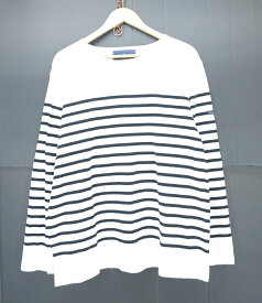 Le Minor × LANVIN en Bleu 21SS L/S BORDER Tee size：52 ルミノア ランバンオンブルー コラボ バスク ボーダーシャツ 長袖Tシャツ ロンT ホワイト×ブラック LB-L1*-83494 ジョイックスコーポレーション