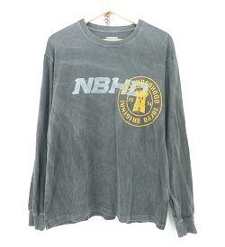 NEIGHBORHOOD 26SS L/S NH.LS-7 Tee size：M ネイバーフッド プリント 長袖Tシャツ ロンT ブラック ワンウォッシュ加工 261PCNH-LT07 Made in Japan