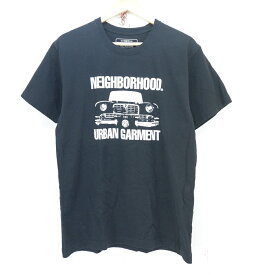 NEIGHBORHOOD 18SS S/S URBAN GARMENT Tee size：M ネイバーフッド プリント 半袖Tシャツ ブラック 181PCNH-ST20 Made in Japan