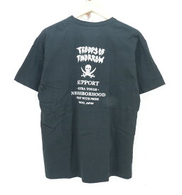 NEIGHBORHOOD 15AW S/S TROOPS OF TOMORROW Tee size：L ネイバーフッド プリント 半袖Tシャツ ブラック 152PCNH-STM02S Made in Japan
