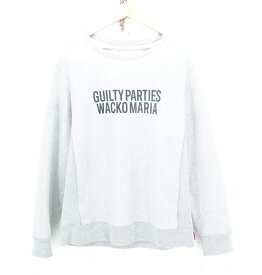 WACKO MARIA PULLOVER SWEAT size：XL ワコマリア プリント プルオーバー スウェット トレーナー グレー Made in Japan