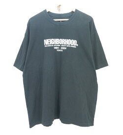 NEIGHBORHOOD 24SS S/S SS-2 Tee size：XL ネイバーフッド プリント 半袖Tシャツ ブラック 241PCNH-ST02 Made in Japan