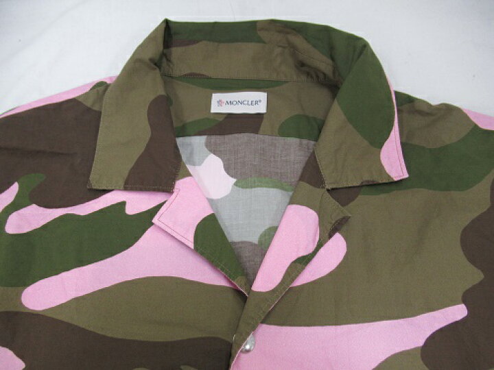 楽天市場】MONCLER/モンクレールCAMICIA SHIRTSカモフラ柄半袖ポケット 