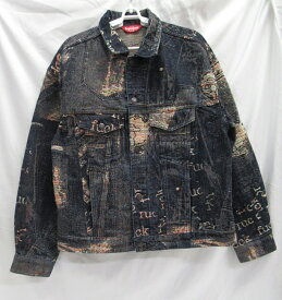 Supreme/シュプリーム23SS Archive Denim Jacquard Trucker Jacketデニムジャケット　Blue　SIZE:M