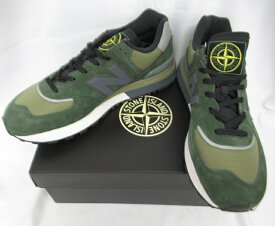 【中古】new balance×STONE ISLANDU574LGIL　DARK GREEN　SIZE:28.5cm未使用品