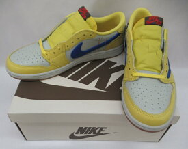 【中古】NIKE×Travis ScottWMNS AIR JORDAN 1 LOW OG SPDZ4137-700 SIZE:27.5cm　未使用品