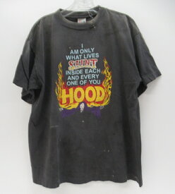 SAINT MICHAEL×NEIGHBORHOOD セントマイケル×ネイバーフッド 25SS STHD.SS TEE HOODプリント　Tシャツ　SM-HR8-0000-C69 SIZE:S ブラック　タグ付き