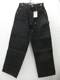 Supreme/シュプリームJacquard Logos Double Knee Denim Painter Jeanデニムパンツ　ブラック　SIZE:30
