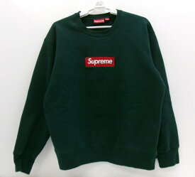 Supreme/シュプリーム22AW Box Logo Crewneck ボックスロゴ　スウェットグリーン　SIZE:M