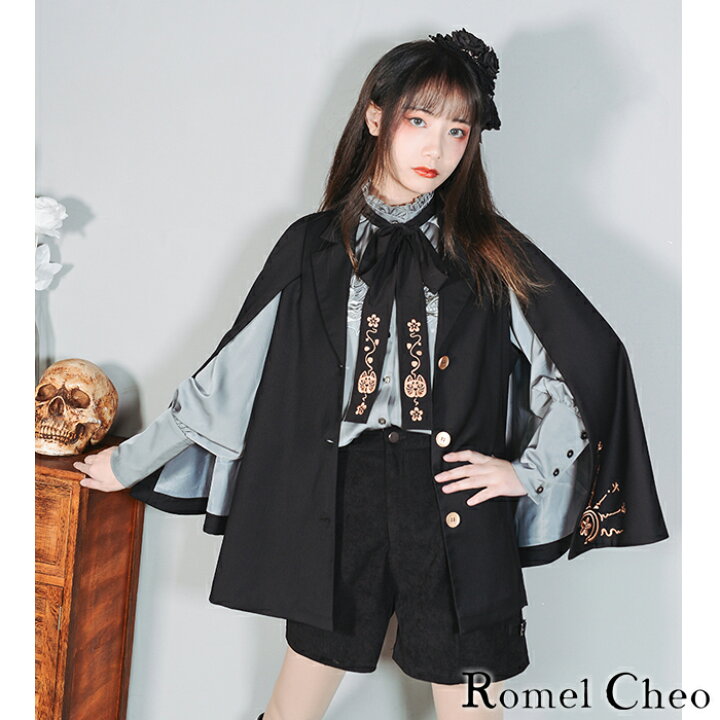 楽天市場】【送料無料】 RomelCheo 狐仙 刺繍 レトロ風 マント  
