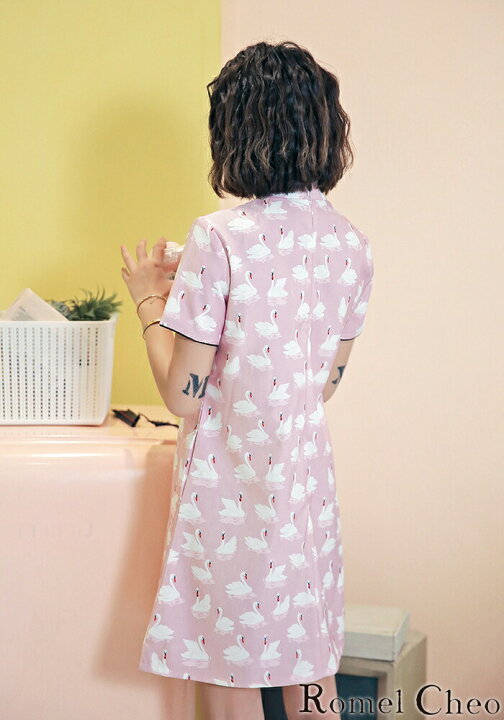 楽天市場 Romelcheo 白鳥柄ピンクチャイナミニワンピ チャイナドレス チャイナボタン ワンピース ゆったり カジュアル Aライン 総柄 動物柄 半袖 ミニ丈 アジアン エスニック 民族風 原宿系 青文字系 ゆめかわ ロリータ ファッション ロメルチェオ Romelcheo 楽天市場 Romelcheo 白鳥柄ピンクチャイナミニワンピ チャイナドレス チャイナボタン ワンピース ゆったり カジュアル Aライン 総柄 動物柄 半袖 ミニ丈 アジアン エスニック 民族風 原宿系 青文字系 ゆめかわ ロリータ ファッション ロメルチェオ Romelcheo